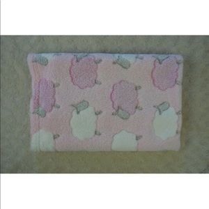 Snugly Baby Lamb Sheep Baby Blanket Pink White Gray Plush Security Lovey